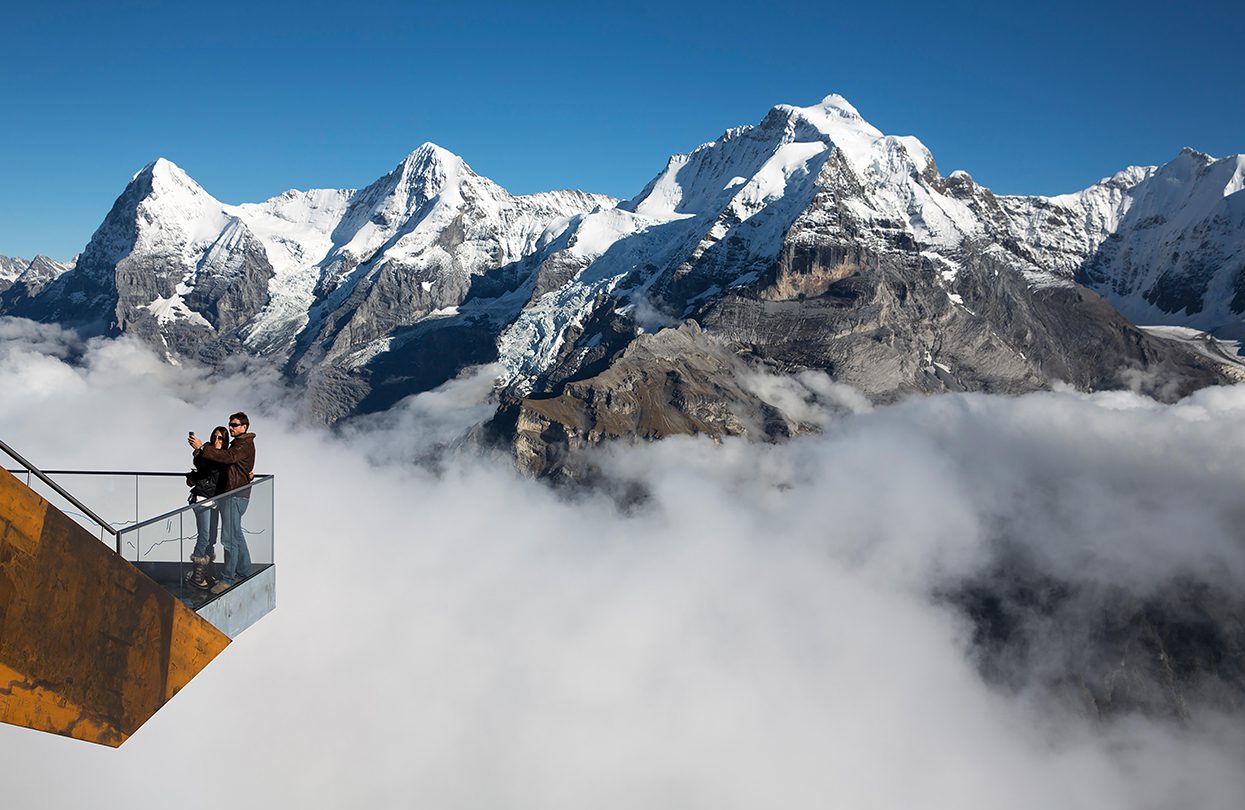 A viewing platform along the Sky Walk trail