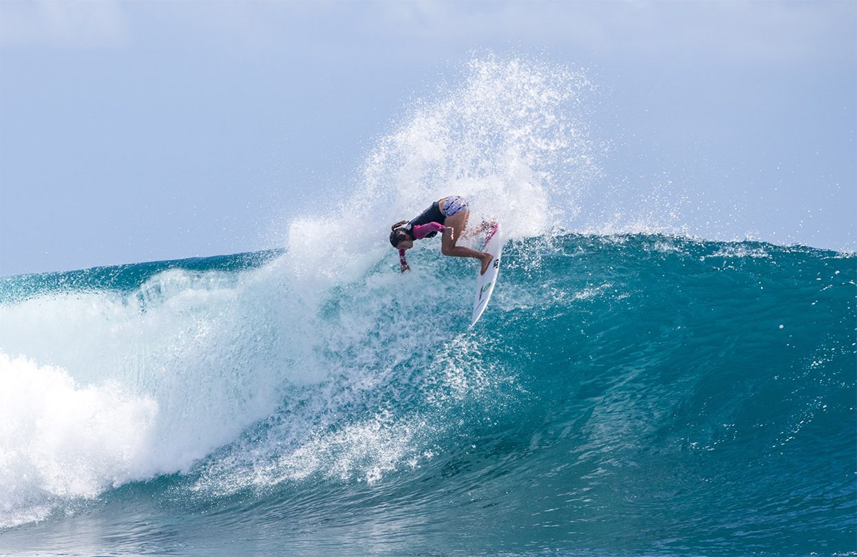 Surfing with Sally Fitzgibbons at COMO Uma Canggu