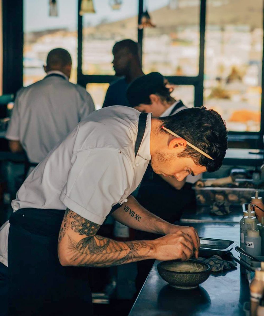 Head chef at the Pot Luck Club, Jason Kosmas, photo Andy Lund