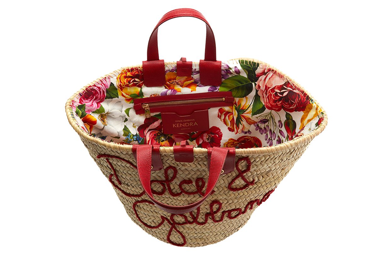 Dolce & Gabbana Blooming Touch Logo Raffia Top Handle Tote Preorder $1757 Modaoperandi.com