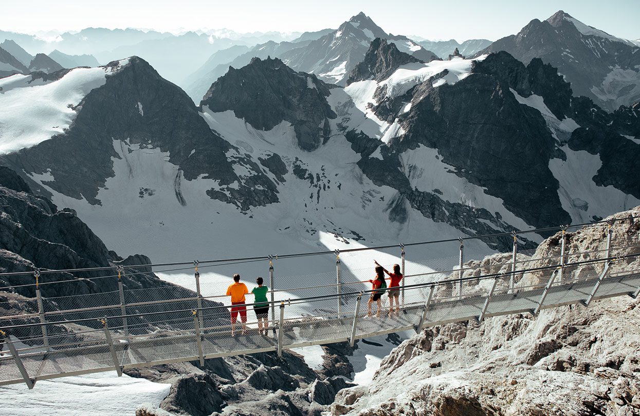 Titlis Cliff Walk in summer, image by Switzerland Tourism