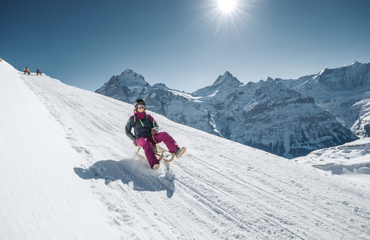 Tobogganing at Big Pintenfritz, image by Switzerland Tourism